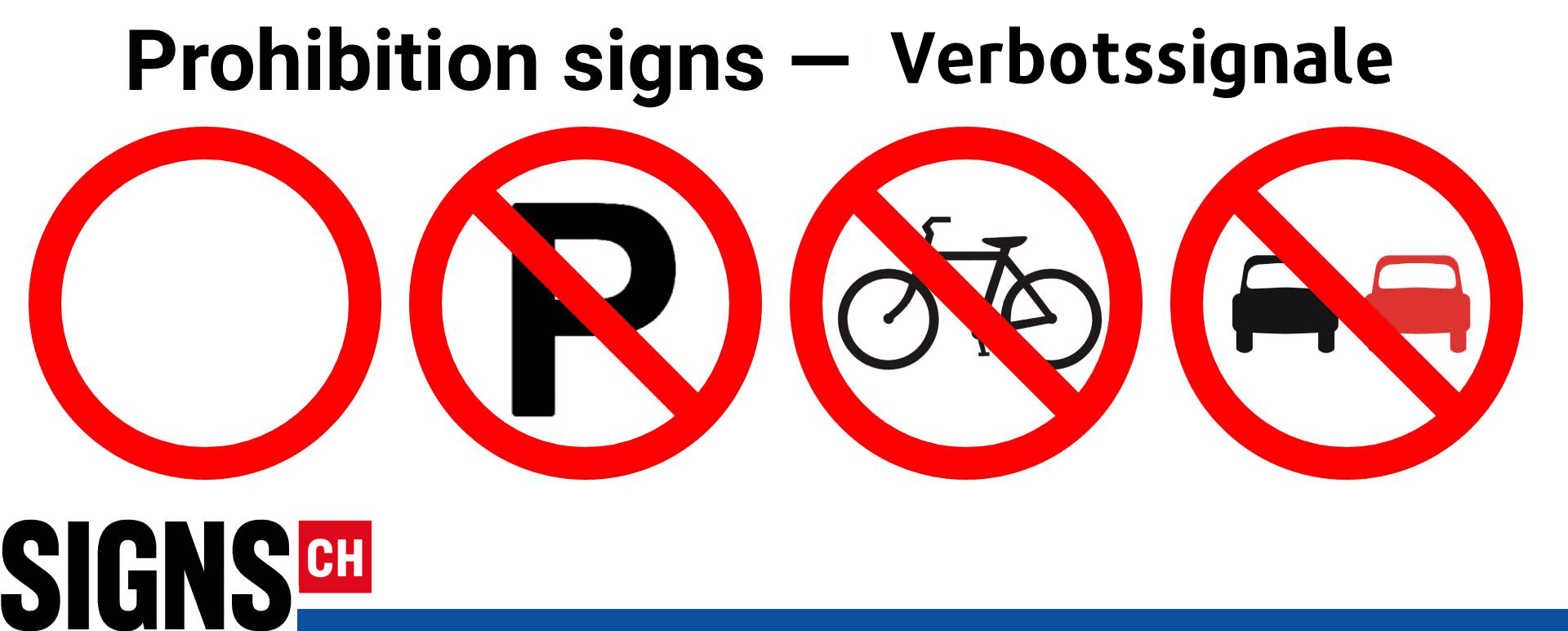 Prohibition signs